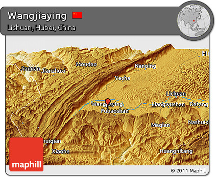 Physical Panoramic Map of Wangjiaying