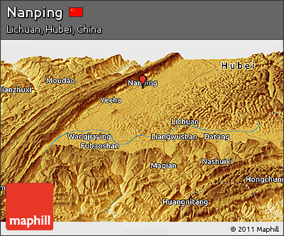 Physical Panoramic Map of Nanping