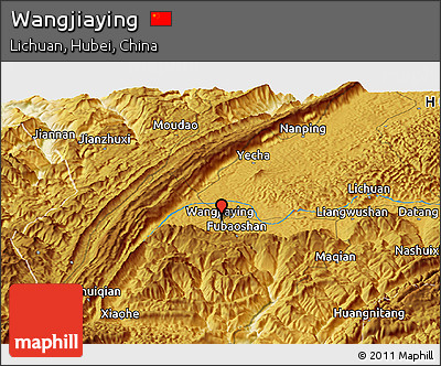 Physical Panoramic Map of Wangjiaying