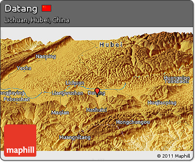 Physical Panoramic Map of Datang