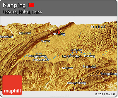 Physical Panoramic Map of Nanping