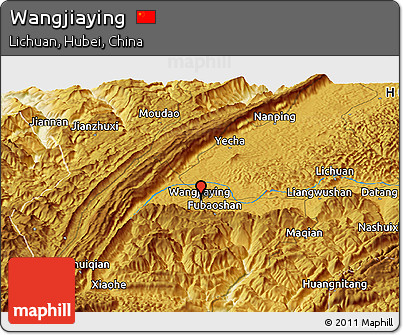 Physical Panoramic Map of Wangjiaying