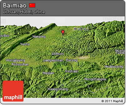 Satellite Panoramic Map of Baimiao