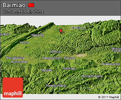 Satellite Panoramic Map of Baimiao