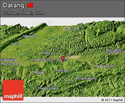 Satellite Panoramic Map of Datang