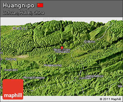 Satellite Panoramic Map of Huangnipo