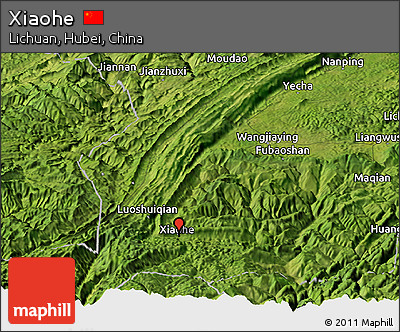 Satellite Panoramic Map of Xiaohe