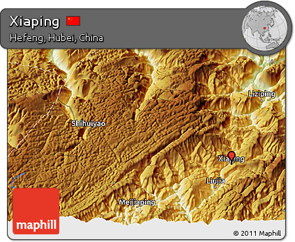Physical 3D Map of Xiaping