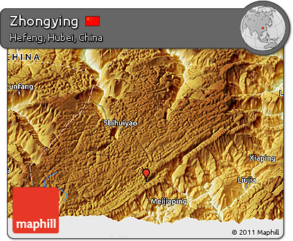 Physical 3D Map of Zhongying