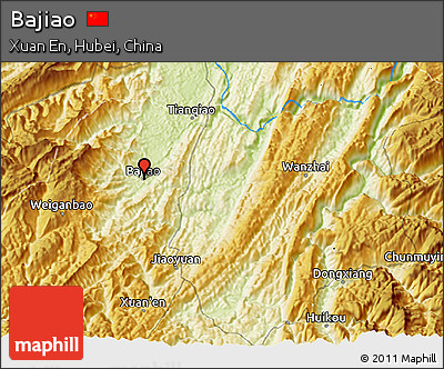 Physical 3D Map of Bajiao