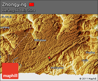 Physical 3D Map of Zhongying
