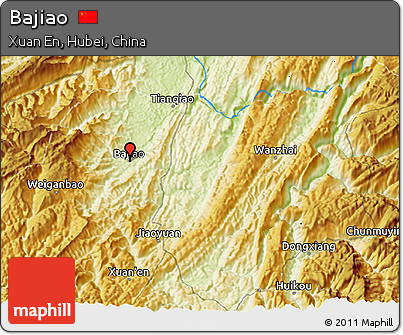 Physical 3D Map of Bajiao