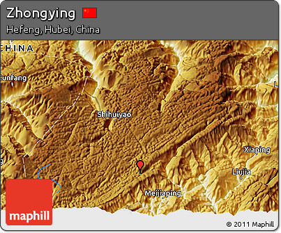 Physical 3D Map of Zhongying