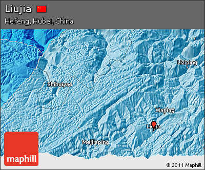 Political 3D Map of Liujia