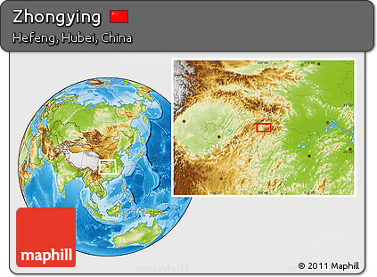 Physical Location Map of Zhongying