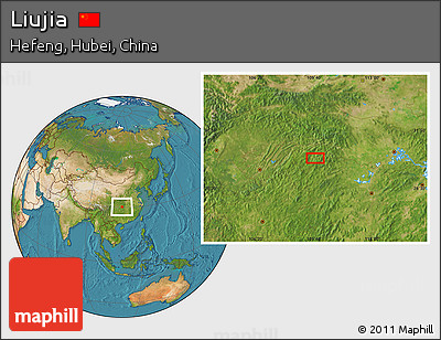 Satellite Location Map of Liujia