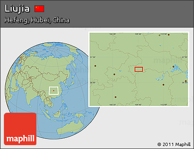 Savanna Style Location Map of Liujia