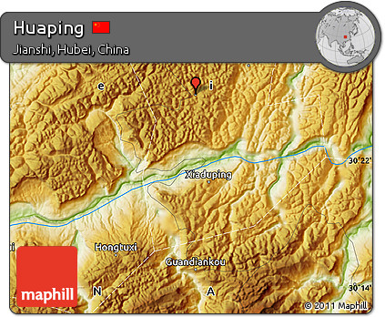 Physical Map of Huaping