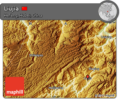 Physical Map of Liujia