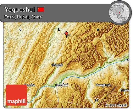 Physical Map of Yaqueshui