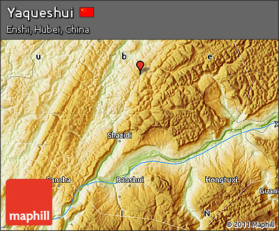 Physical Map of Yaqueshui