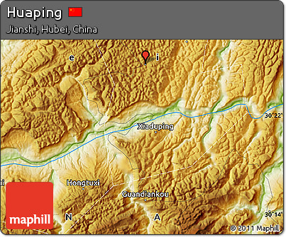 Physical Map of Huaping