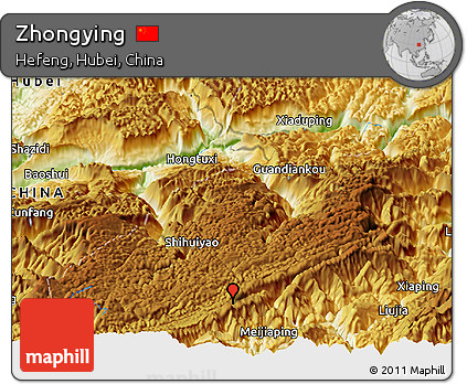 Physical Panoramic Map of Zhongying