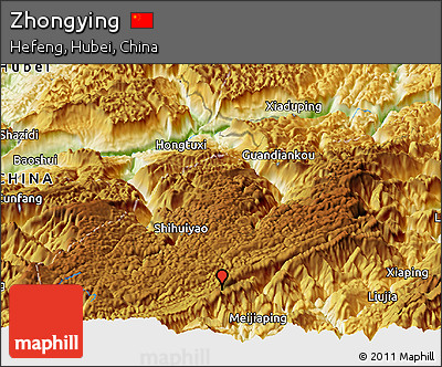 Physical Panoramic Map of Zhongying