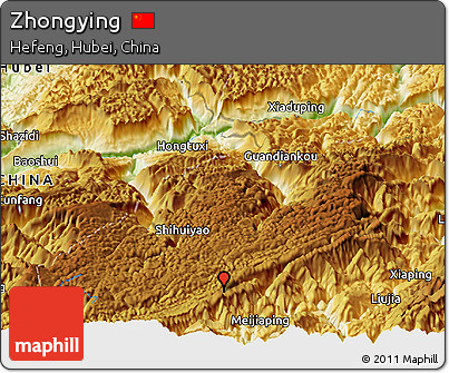 Physical Panoramic Map of Zhongying