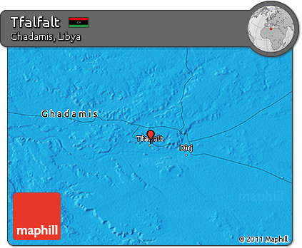 Political 3D Map of Tfalfalt
