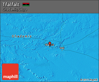 Political 3D Map of Tfalfalt