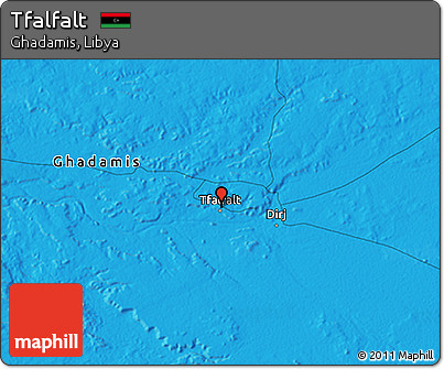 Political 3D Map of Tfalfalt