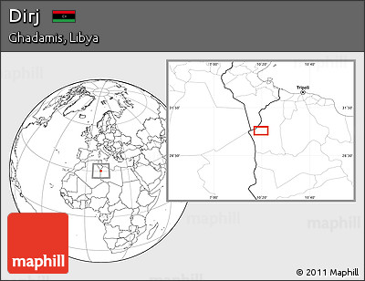 Blank Location Map of Dirj