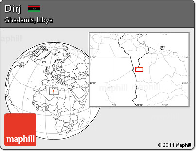 Blank Location Map of Dirj