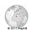 Outline Map of the Area around 30° 13' 46" N, 10° 16' 30" E, rectangular outline