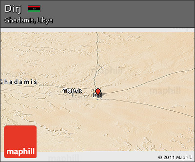 Satellite Panoramic Map of Dirj