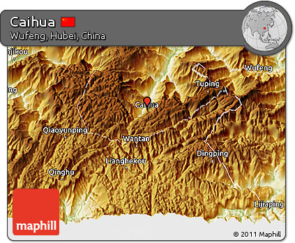 Physical 3D Map of Caihua