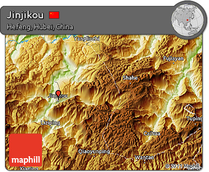 Physical 3D Map of Jinjikou