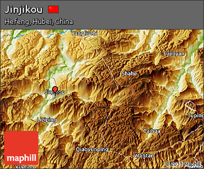 Physical 3D Map of Jinjikou