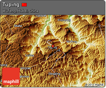 Physical 3D Map of Tuping