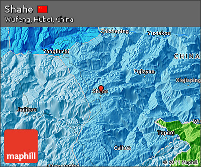 Political 3D Map of Shahe