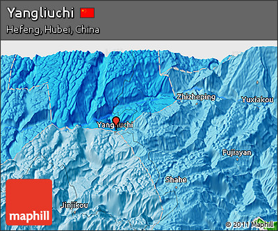 Political 3D Map of Yangliuchi
