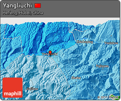Political 3D Map of Yangliuchi
