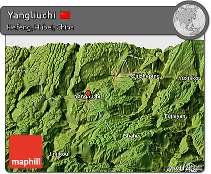 Satellite 3D Map of Yangliuchi