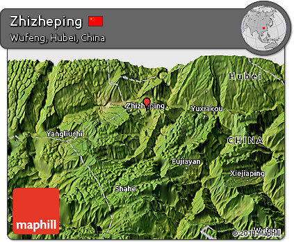 Satellite 3D Map of Zhizheping