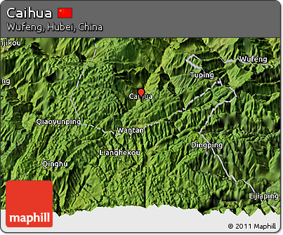 Satellite 3D Map of Caihua