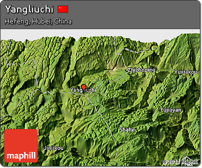 Satellite 3D Map of Yangliuchi