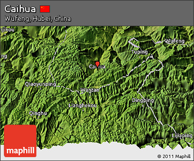 Satellite 3D Map of Caihua