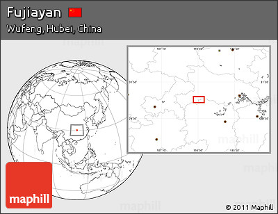 Blank Location Map of Fujiayan