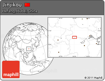 Blank Location Map of Jinjikou